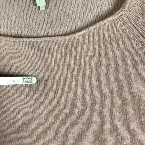 NakedCashmere Tulip Sweater Womens XS Pink Cashmere Off the Shoulder FLAWS - Picture 11 of 16